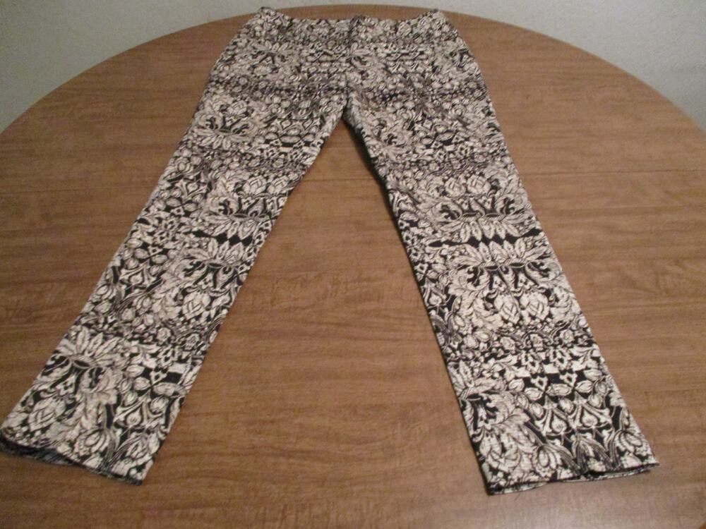 TYLER BOE BROWN CREAM ZIP UP PANTS SIZE 8